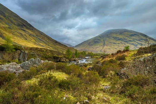Wild River in Glen Coe Valley