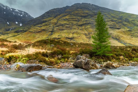 Wild River in Glen Coe Valley