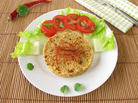 Couscous with chilli threads