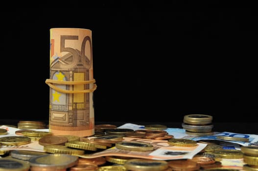 Some Scattered Money Representing Different Markets Financial Concept