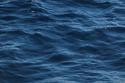Blue Water Waves Texture on the Atlantic Ocean