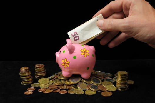 Save Money with One Pink Pig Piggy Bank