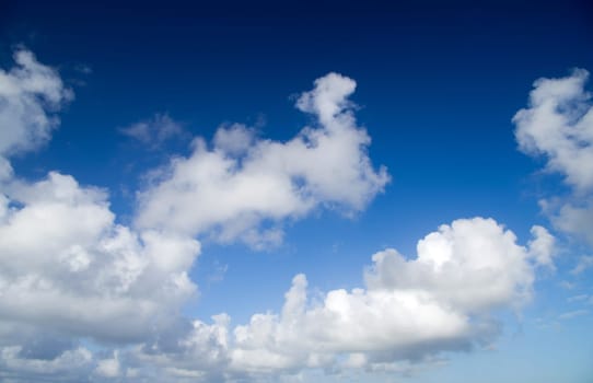 clouds in the blue sky