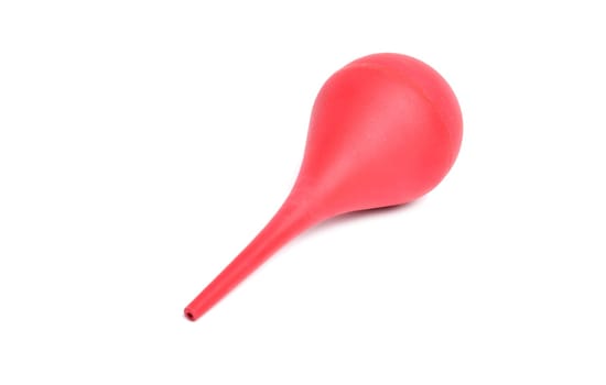 red blower isolated on white background