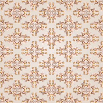 Pattern floral  of brown henna on beige background
