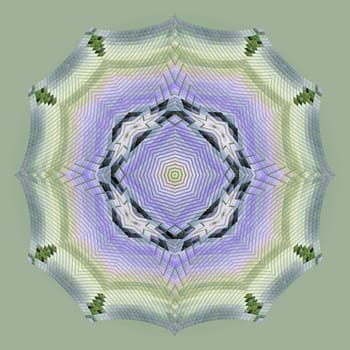 Abstract multicolored mosaic in the form of circle