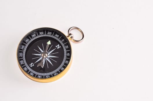 Vintage Classic Compass on a White Background