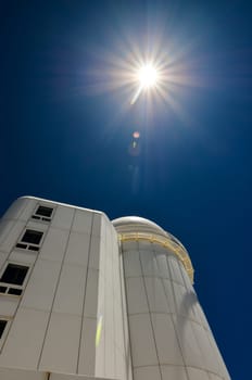 Telescopes of the Teide Astronomical Observatory in Tenerife, Spain.