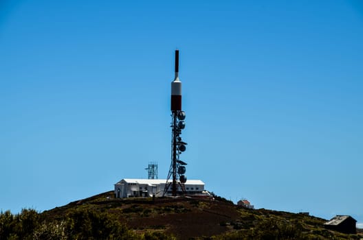 Telescopes of the Teide Astronomical Observatory in Tenerife, Spain.