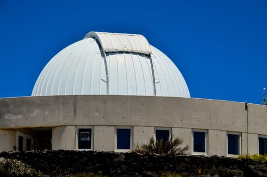 Telescopes of the Teide Astronomical Observatory in Tenerife, Spain.