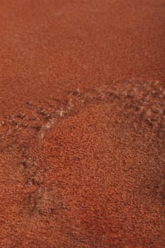 Close-up of an old rusted steel sheet as a background structure