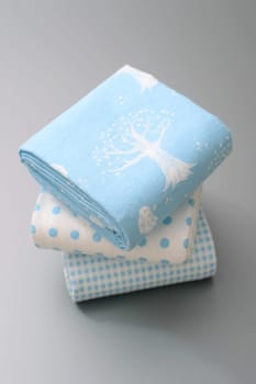 A close up shot of baby bed sheets