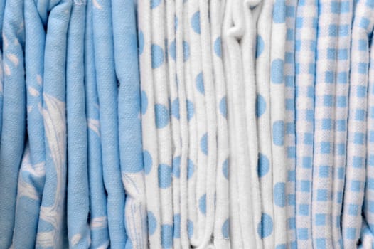 A close up shot of baby bed sheets