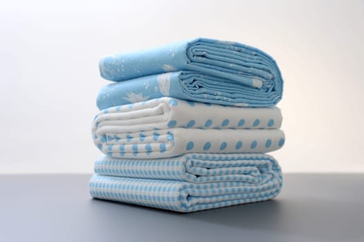 A close up shot of baby bed sheets