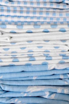 A close up shot of baby bed sheets