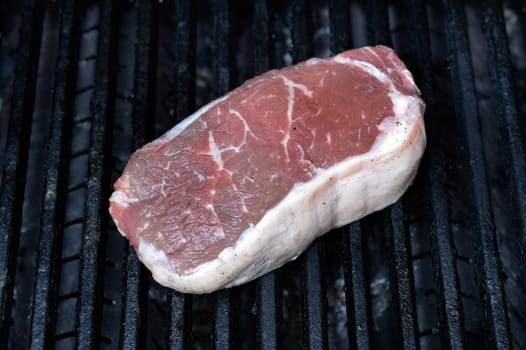 A close up shot of an Australian Porterhouse steak