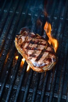A close up shot of an Australian Porterhouse steak