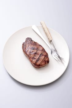 A close up shot of an Australian Porterhouse steak
