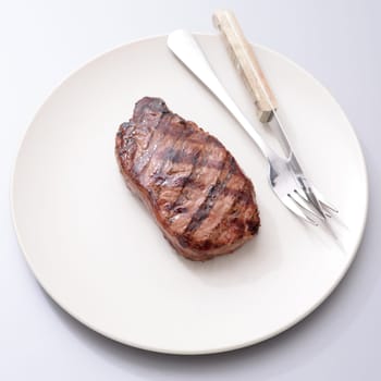 A close up shot of an Australian Porterhouse steak