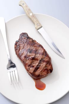 A close up shot of an Australian Porterhouse steak