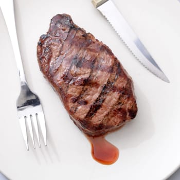 A close up shot of an Australian Porterhouse steak
