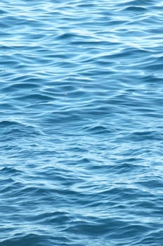 Blue Water Waves Texture on the Atlantic Ocean
