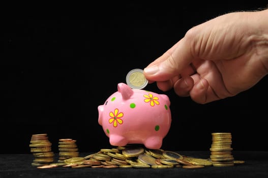 Save Money with One Pink Pig Piggy Bank
