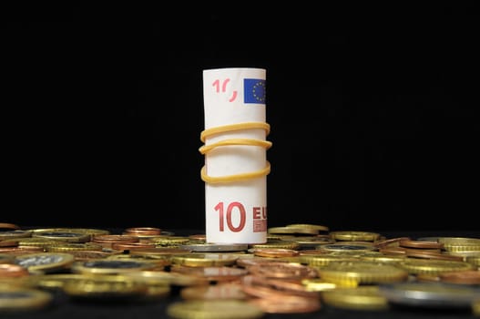Some Scattered Money Representing Different Markets Financial Concept