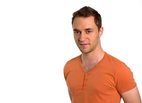 Pretty young man in jeans