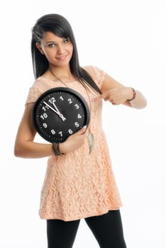 Young girl mt wall clock