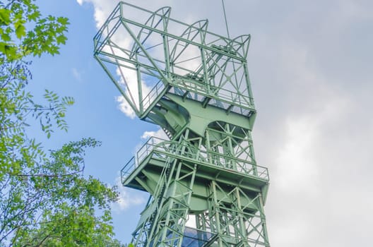 Mining tower Zeche Carl Funke in Essen