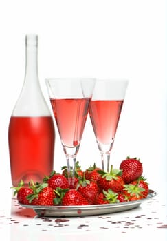 Sparkling wine breakfast