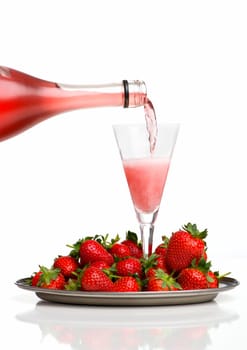 Sparkling wine breakfast