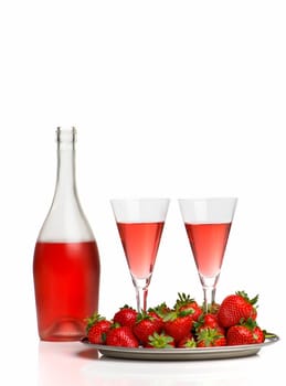 Sparkling wine breakfast
