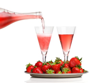 Sparkling wine breakfast
