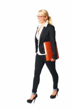Businesswoman with documents