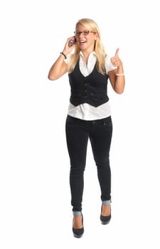 Businesswoman on the phone