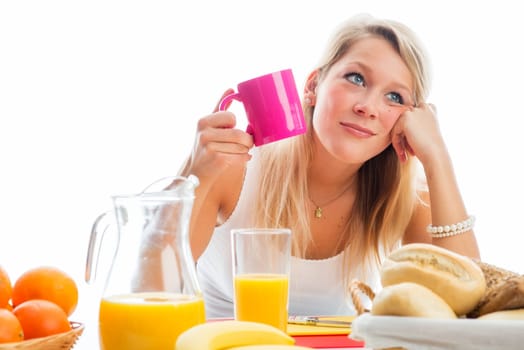Dreamy at the breakfast table