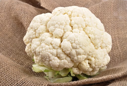 Cauliflower on jute