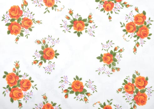 Cloth with flower decoration