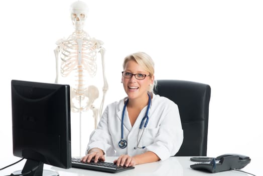 Doctor at the desk