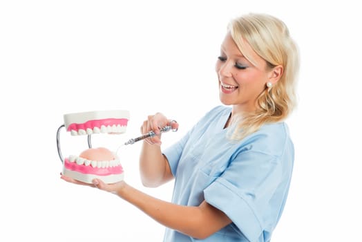 female dentist