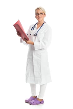 Doctor with portfolio