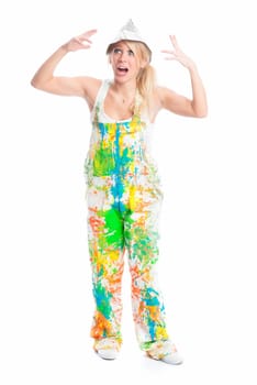 Excited painter