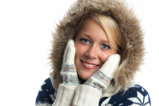 Face in winter