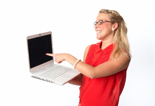 Woman with laptop
