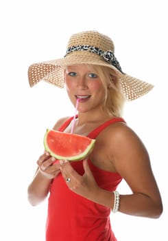 Drinking fruit juice