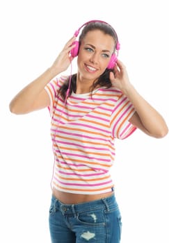 Young woman with headphones