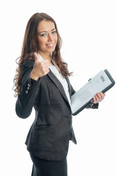 Businesswoman with documents