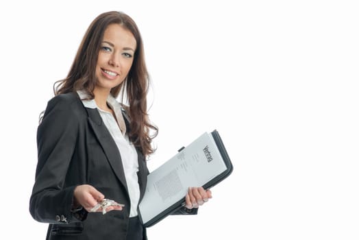 Businesswoman with documents